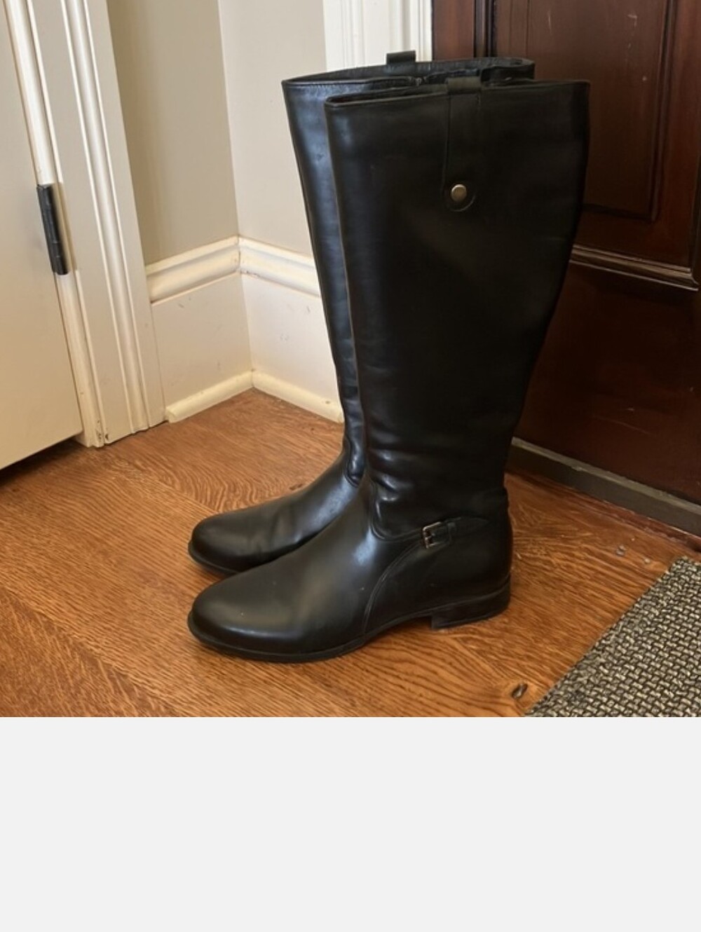La Canadienne Black Leather Knee High Boots